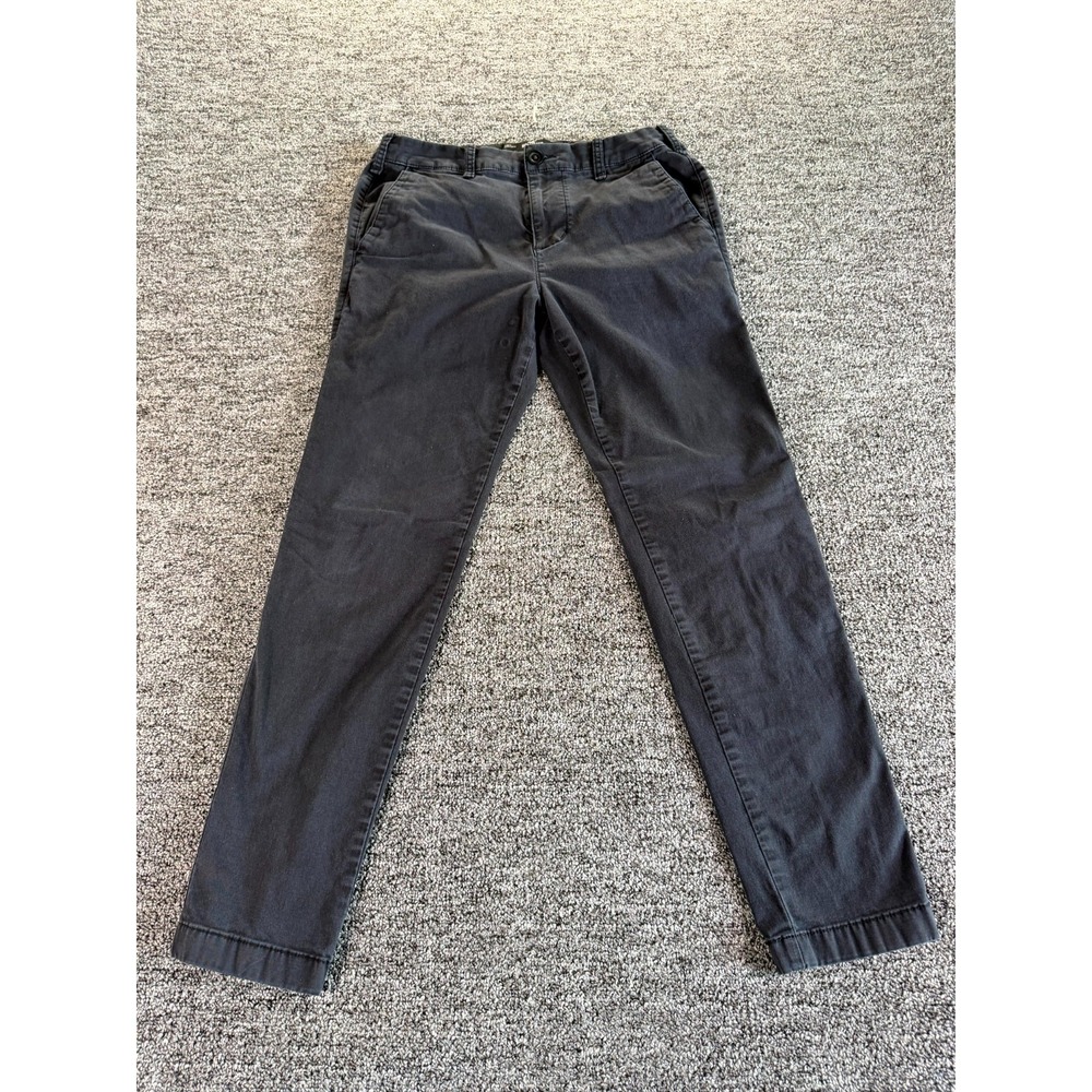 Hollister California Epic Chino Pants Mens 30x30 Black Skinny Casual Flat Front